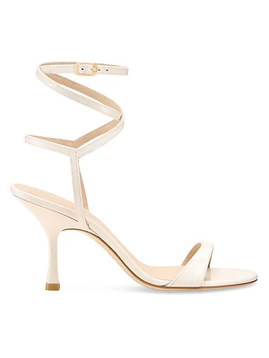 Nudist 85MM Patent Leather Wrap Sandals