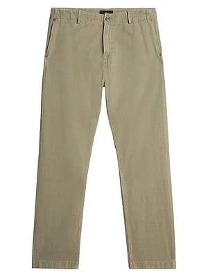 Cotton-Linen Chino Carpenter Pants