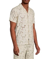 Tyler Floral Embroidered Short-Sleeve Shirt