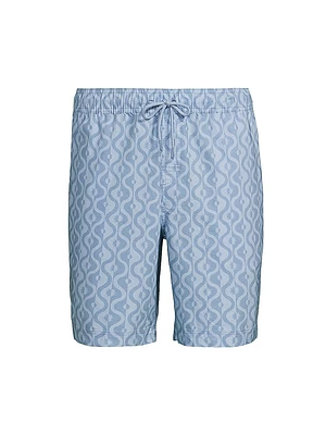 Kian Wave Print Swim Shorts