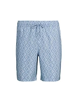 Kian Wave Print Swim Shorts