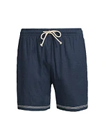 Hudson Linen-Blend Shorts