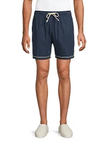 Hudson Linen-Blend Shorts