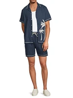 Hudson Linen-Blend Shorts
