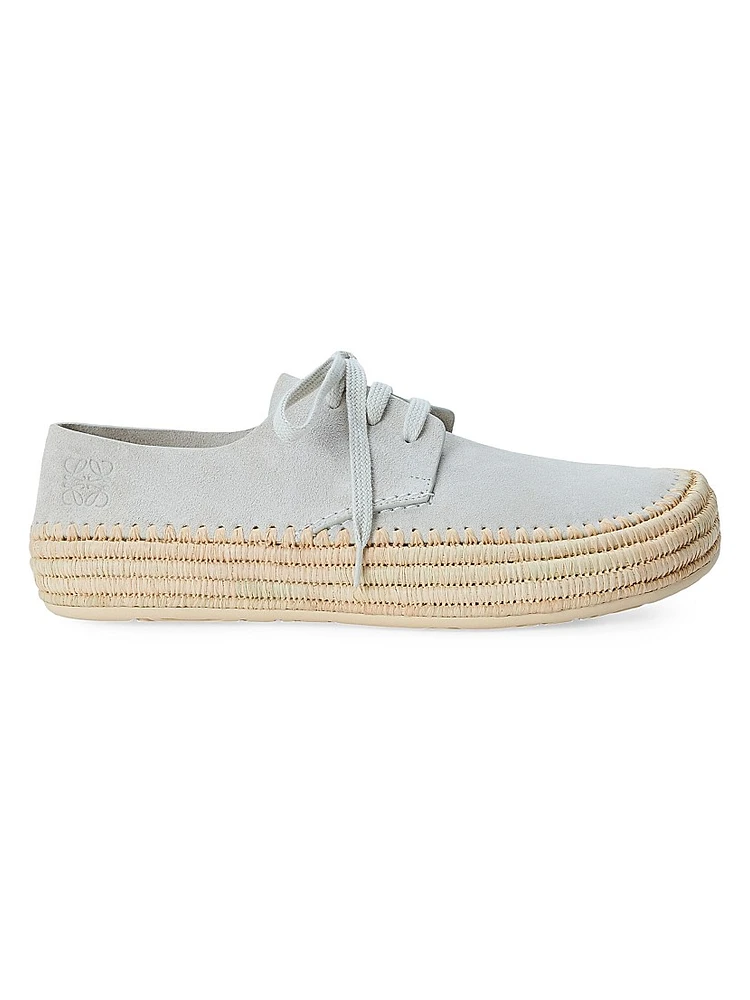 Rio Suede Lace-Up Espadrilles
