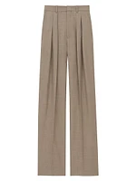 Wide-Leg Pants in Caviar Wool