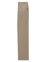 Wide-Leg Pants in Caviar Wool