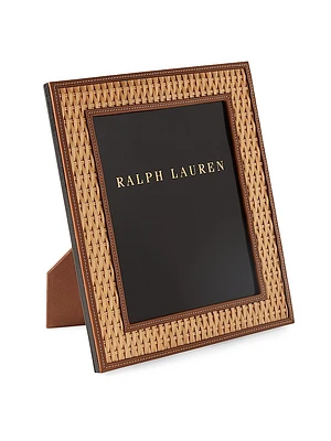 Bailey Rattan & Leather Frame