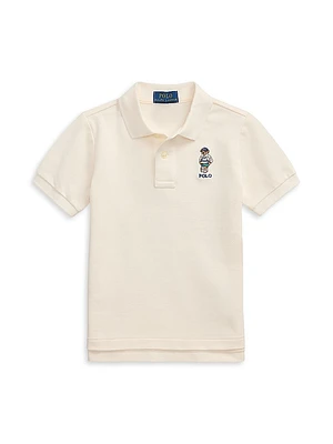 Little Boy's & Polo Bear Mesh Shirt