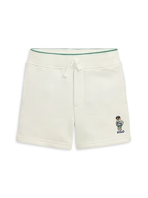 Little Boy's & Polo Bear Fleece Prepster Shorts