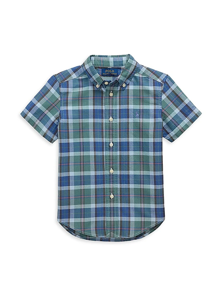 Little Boy's & Classic Oxford Short-Sleeve Shirt