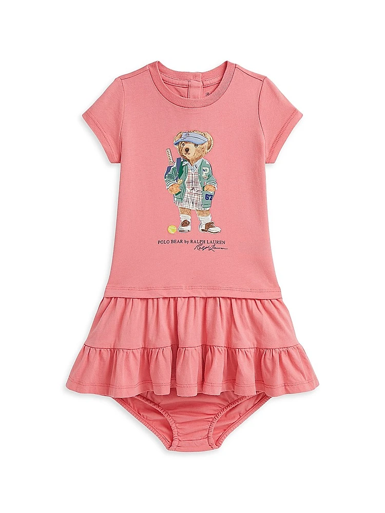 Baby Girl's Polo Bear T-Shirt Day Dress