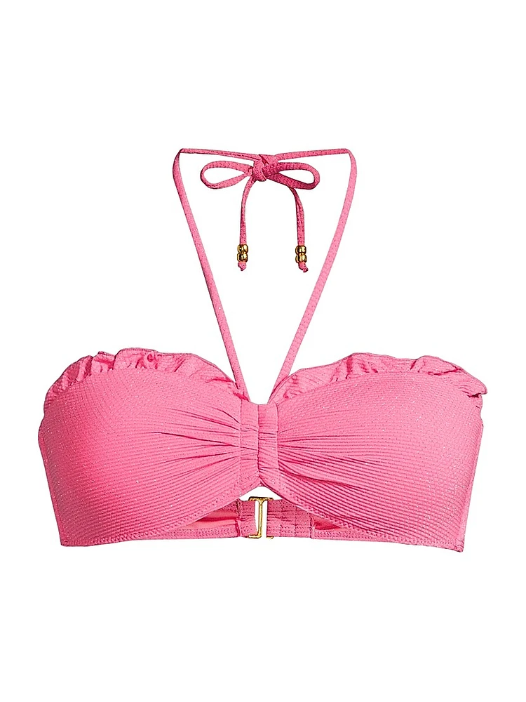 Alexis Metallic Bikini Top
