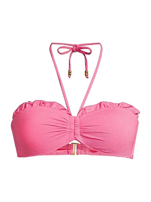Alexis Metallic Bikini Top