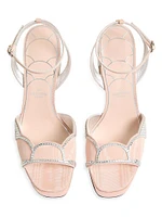 Bowow Platform 115MM Sandals Moiré Fabric