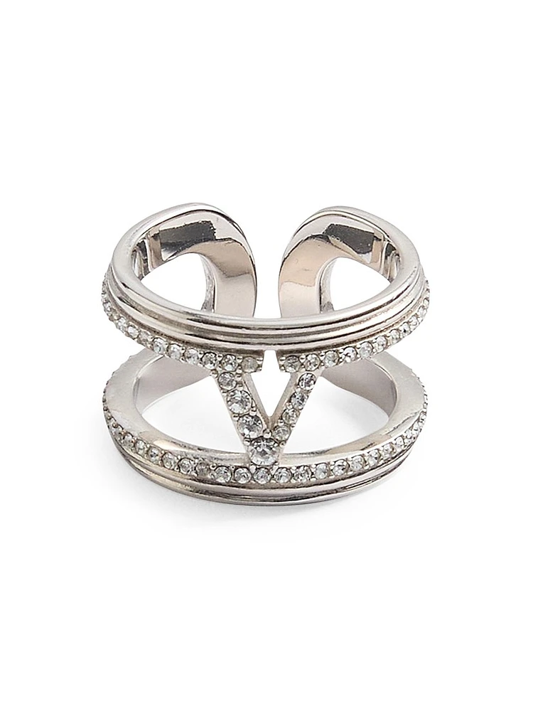 Ovalette Metal and Swarovski® Crystal Ring