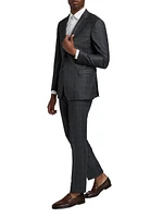 Windowpane Plaid Wool-Cashmere Suit