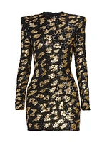 Sequined Leopard Body-Con Minidress