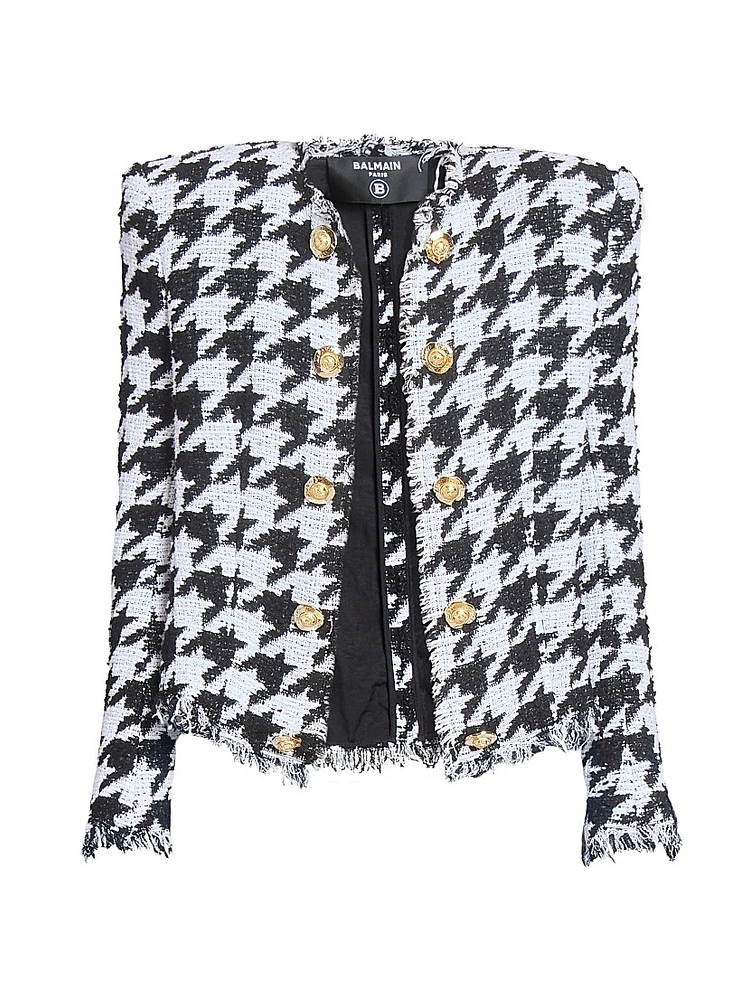 Spencer Houndstooth Tweed Jacket