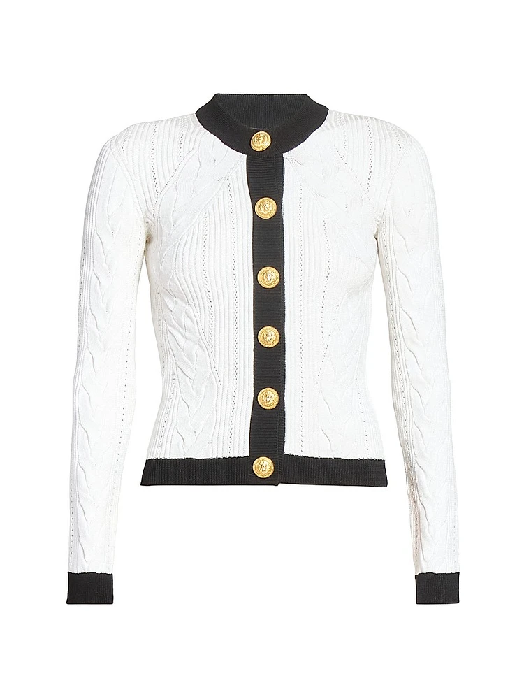 Torsade Knit Cardigan
