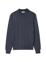 Ribbed Polo Shirt