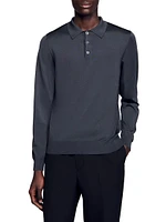 Ribbed Polo Shirt