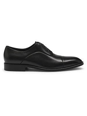 Captoe Oxford Shoes Smooth Leather
