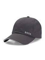 Taffeta Cap with Laser-Cut Dot Pattern
