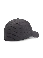 Taffeta Cap with Laser-Cut Dot Pattern