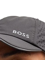 Taffeta Cap with Laser-Cut Dot Pattern