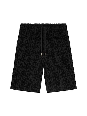 Cotton Terry Logo Shorts