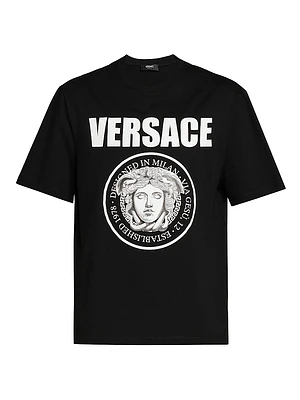Medusa Rock Print Cotton T-Shirt