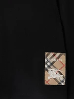 Little Boy's & Check Label Cotton T-Shirt
