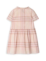Baby Girl's, Little Girl's & Check Smocked Cotton Shirtdress