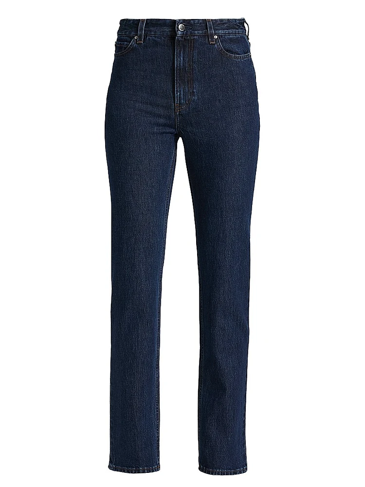 High-Rise Slim-Fit Jeans