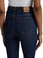 High-Rise Slim-Fit Jeans