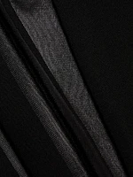 Stretch-Jersey Draped Scarf Maxi Dress