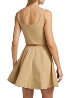 Dea Stretch-Cotton Sleeveless Top