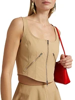 Dea Stretch-Cotton Sleeveless Top