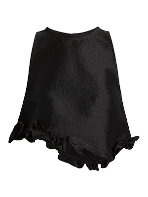 Li Taffeta Ruffle Top