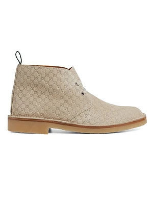 GG Suede Ankle Boots