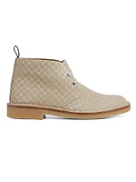 GG Suede Ankle Boots