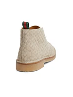 GG Suede Ankle Boots