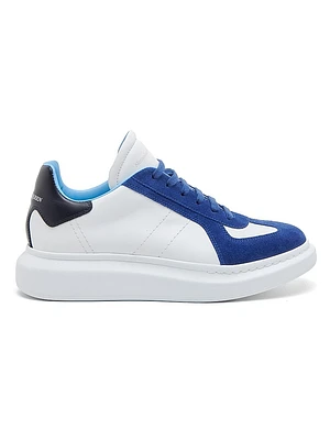 Retro Suede & Leather Low-Top Sneakers