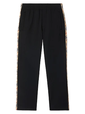 Check Trim Track Pants