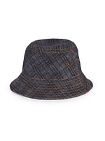 Check Denim Bucket Hat