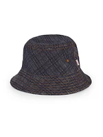 Check Denim Bucket Hat