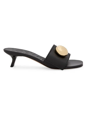 Pebble 45MM Leather Slides