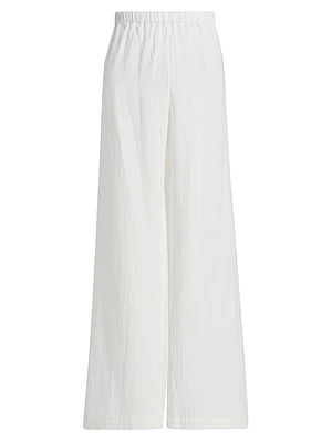 Positano Mid-Rise Cotton Pants