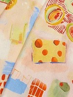 Casey Printed Linen-Blend Midi-Dress